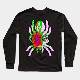 Tarantula Silhouette V35 (Tie Dye) Long Sleeve T-Shirt